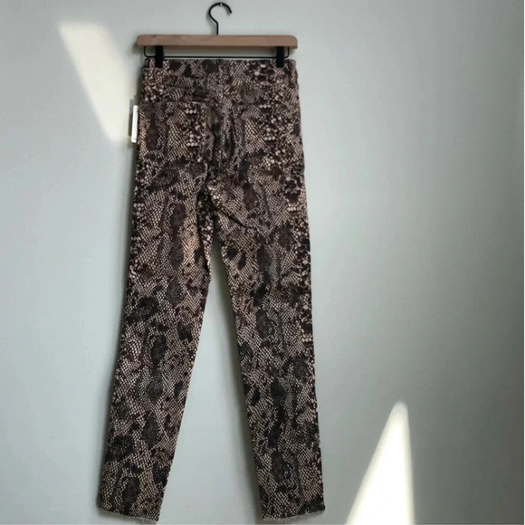New Free People Raw trim High rise jegging jean two faced snakeskin OB1026916 - Picture 8 of 14